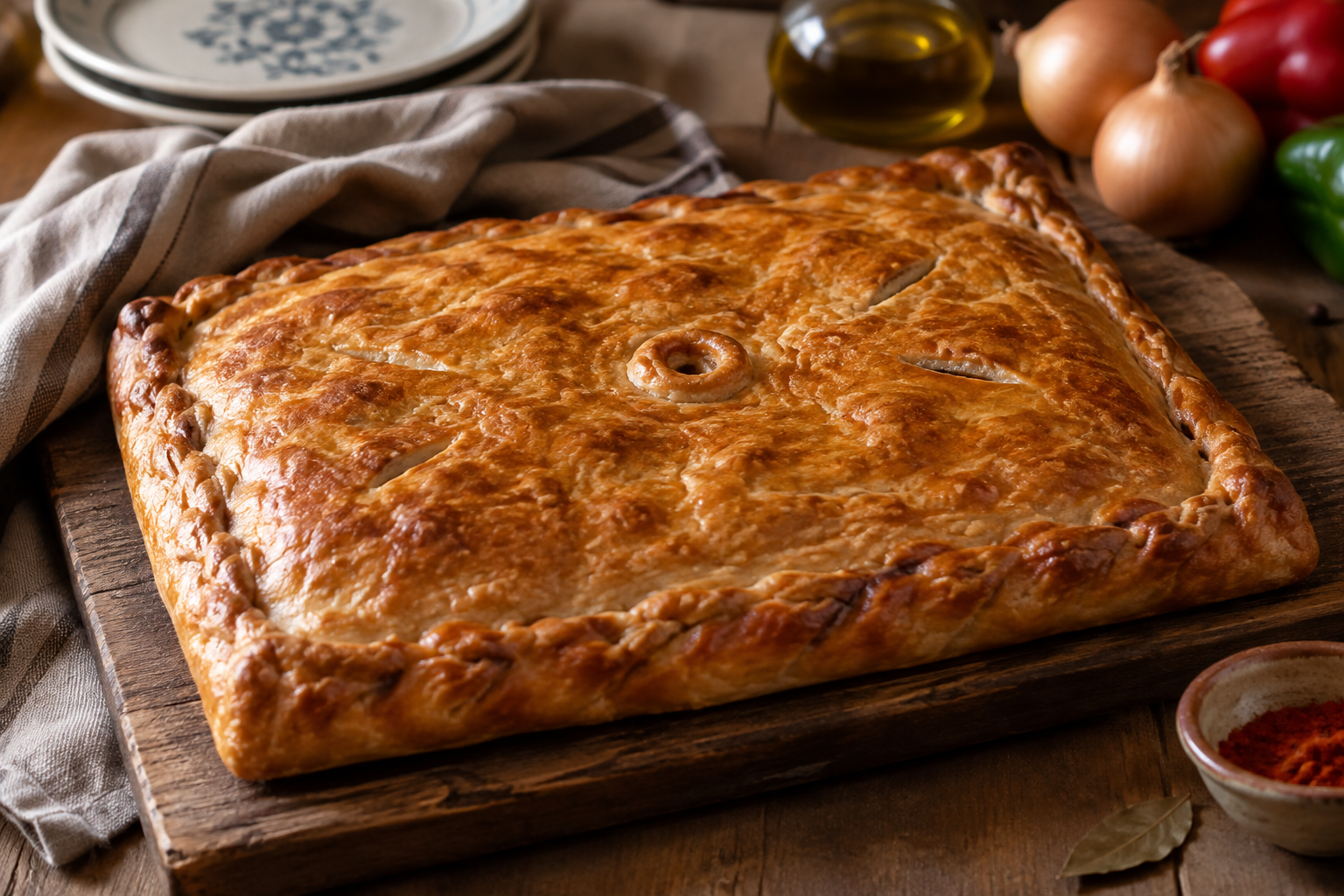 Empanada gallega de pulpo tradicional: la receta y esos pequeños trucos que cambian el resultado.